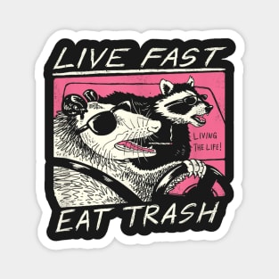 Live Fast! Eat T-Shirt Magnet
