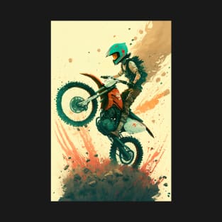 Dirt Bike Anime Style T-Shirt