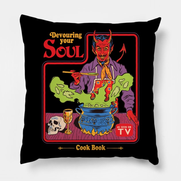 Devouring Your Soul Pillow by Steven Rhodes