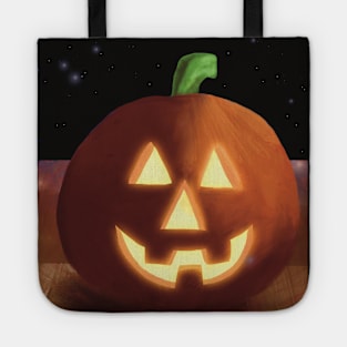 Pumpkin on a Dark Night Tote