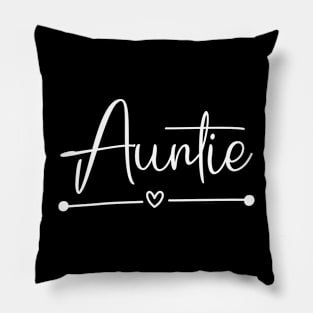 Auntie (white text) Pillow