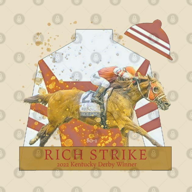 Rich Strike (faded) 2022 Kentucky Derby Winner by Ginny Luttrell