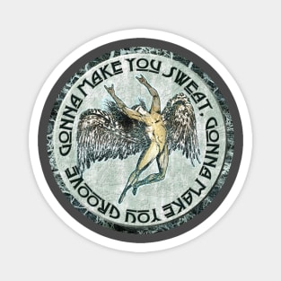 ICARUS THROWS THE HORNS - BLACK DOG Magnet