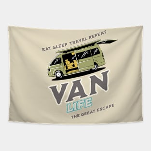 Van Life Eat Sleep Travel Repeat The Great Escape Tapestry