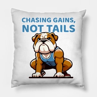 Chasing Gains, Not Tails: Bulldog Air Squats Pillow