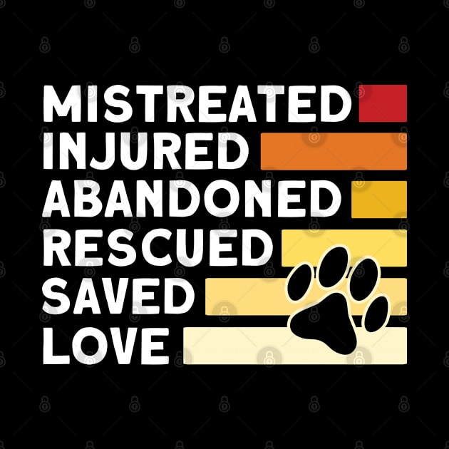 Abandoned Rescued Saved Love Rescue Dog Adopter by Toeffishirts