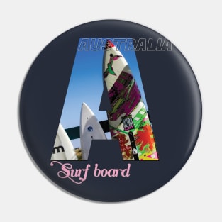 Australia surf board Pin