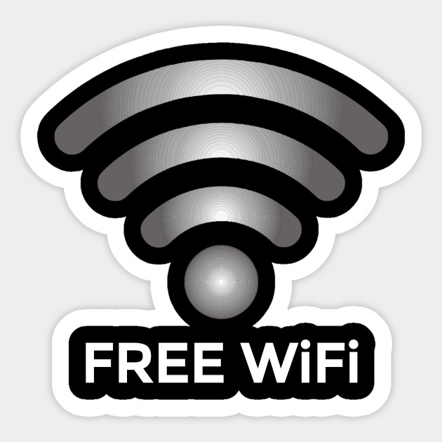 Free Wifi Signal Free Wifi Signal Sticker Teepublic