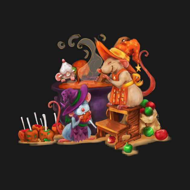 Discover Caramel Apple Witches - Halloween - T-Shirt