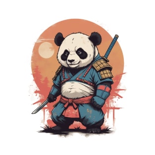 Panda Samurai Fighter T-Shirt