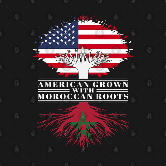 American Grown With Moroccan Roots Us Morocco Flag Tree by BramCrye