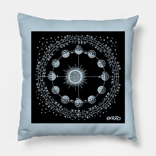 Solar Zodiac 1 Pillow