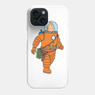 Adventures tintin exporers on the moon Phone Case