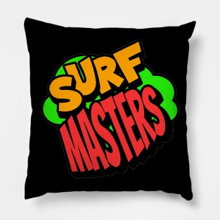 Surf Masters , Hello Summer Vintage Funny Surfer Riding Surf Surfing Lover Gifts Pillow