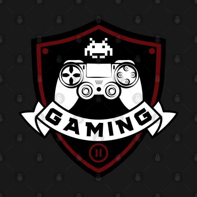 simle gaming emblem - gamer by holy mouse