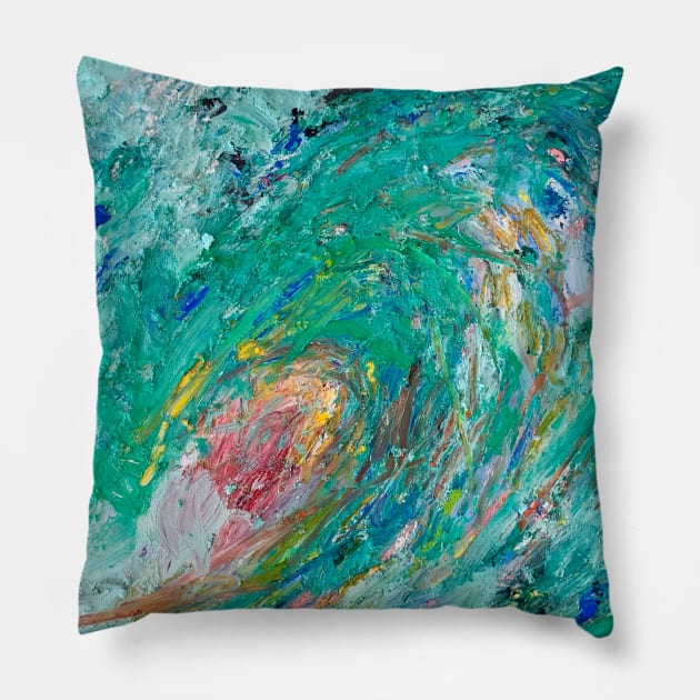 "Breathing Tube" | Original Artwork by Nicholas Brendon Pillow by Nicky Brendon