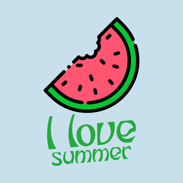 I Love Summer | Watermelon by rizwanahmedr