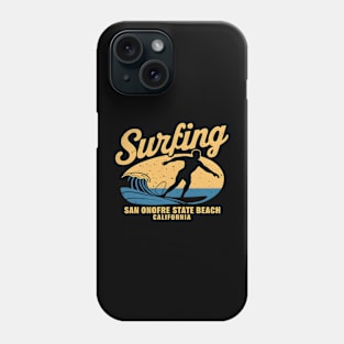 Surfing San Onofre State Beach California | Surfing Lovers Gifts Phone Case