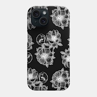 Anemone Line Art Pattern Phone Case