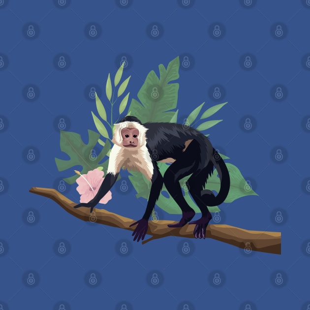 capuchin monkey tree branch by Mako Design 