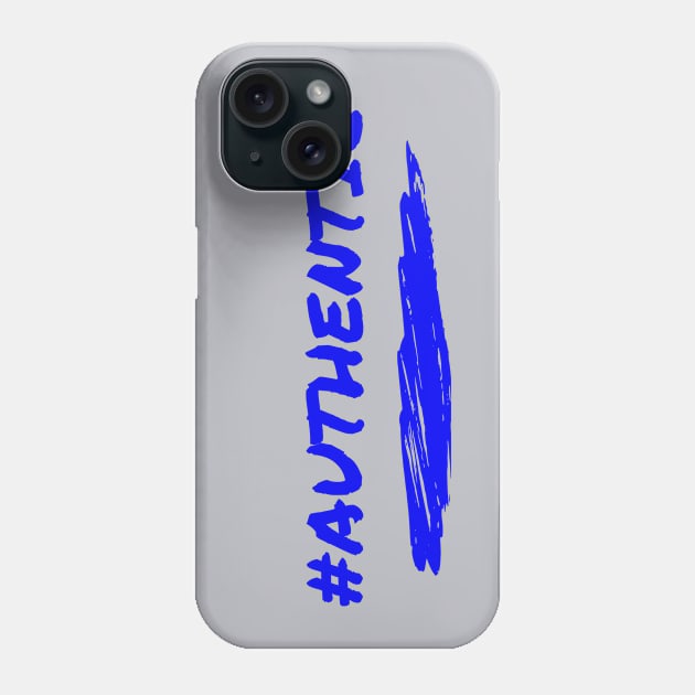 #Authentic (blue) Phone Case by Jen's Musings