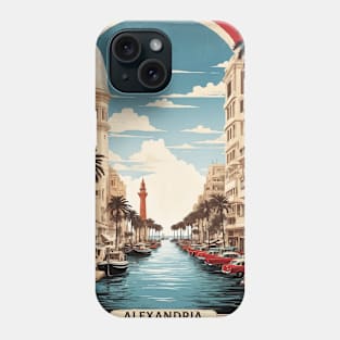 Alexandria Egypt Vintage Poster Tourism Phone Case