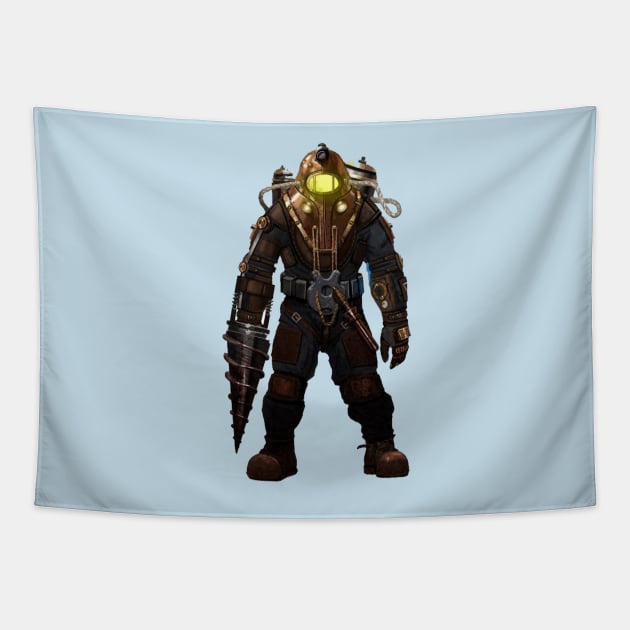 Subject Delta, Bioshock 2 Tapestry by gruntcooker