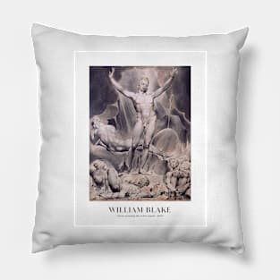 William Blake - Satan arousing the rebel angels Pillow