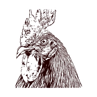 rooster line art T-Shirt