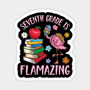 Flamingo Student Back To School Seventh Grade Is Flamazing Magnet