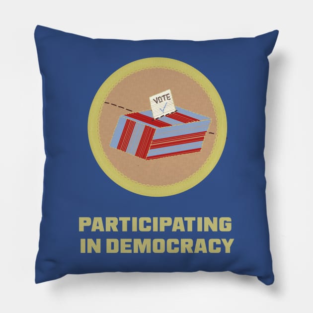 Merit Badge for Voting Pillow by LochNestFarm