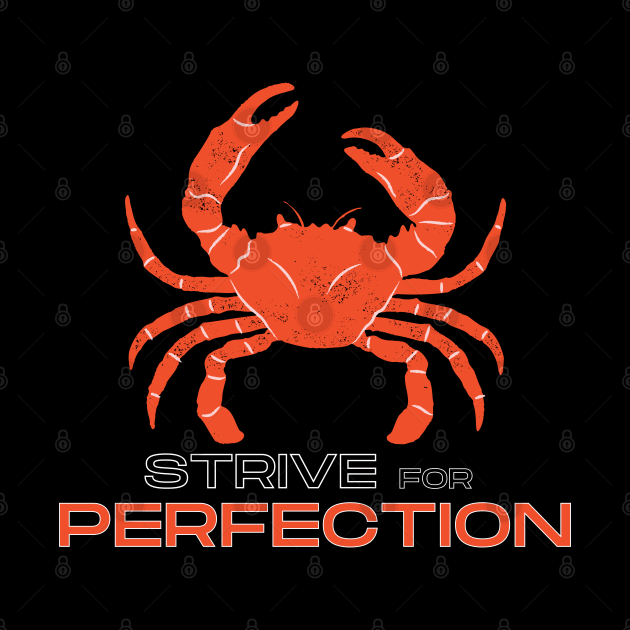 Strive for Perfection Crab (white) by WildScience