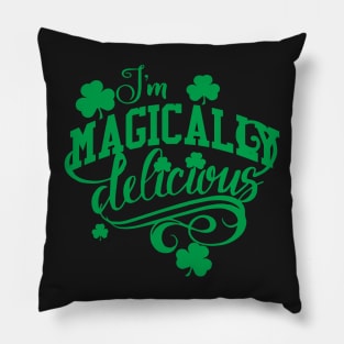 Magically Delicious St.Patrick's Day Shamrock Pillow