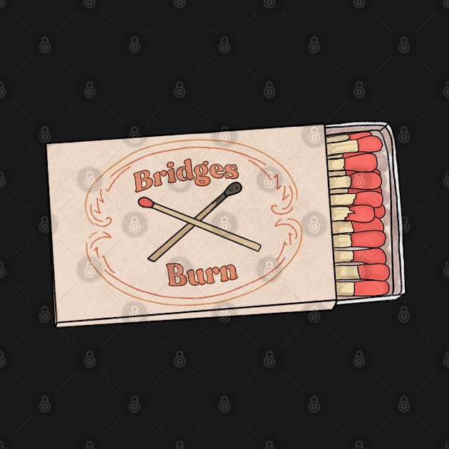 Bridges Burn Match Box by JuneNostalgia