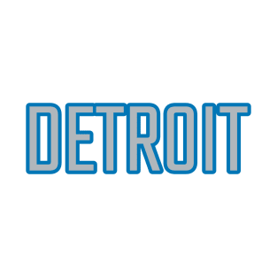 Detroit Lions Colors BACK PRINT T-Shirt