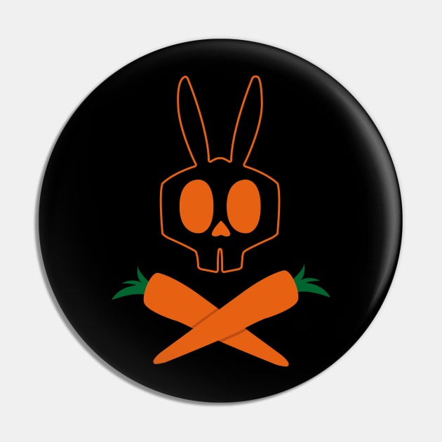 Skull Bunny Pin by TeeAgromenaguer