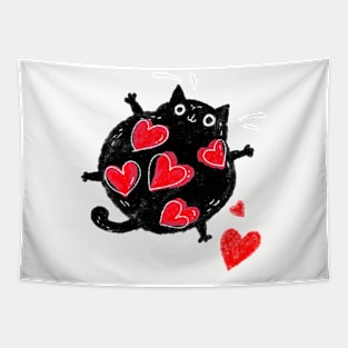 Cat love Tapestry