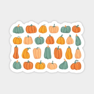 Bunch of cute pumpkins Magnet