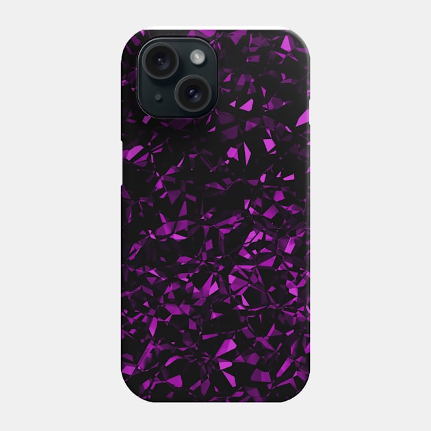 Abstract Purple Gem Pattern Phone Case by thesnowwhyte