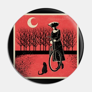 Cat cycle beardsley tribute Pin