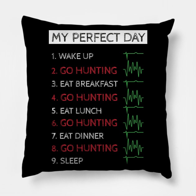 Go Hunting Pillow by NAKLANT