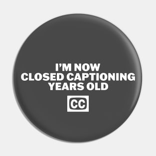 Closed Captioning Pin