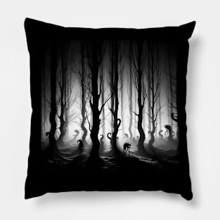 Creepy forest monsters Pillow