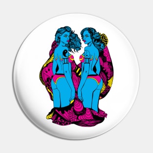 CMYK Gemini Beauty Pin