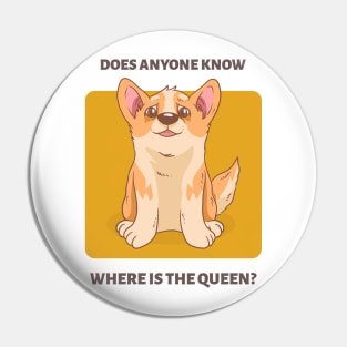 THE QUEEN'S CORGI Pin