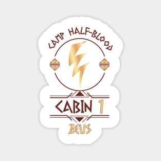 Cabin #1 in Camp Half Blood, Child of Zeus – Percy Jackson inspired design Magnet