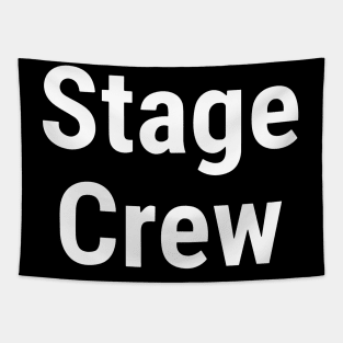 Stage Crew White Tapestry