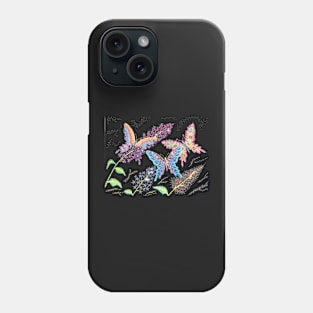 Pointalism Butterflies Phone Case