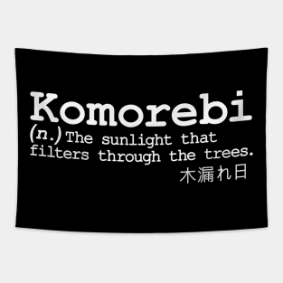 Komorebi Japanese Word Definition Tapestry