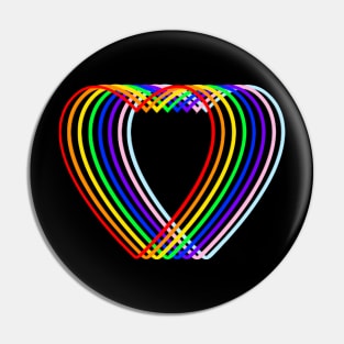 Pride Love Hearts Pin